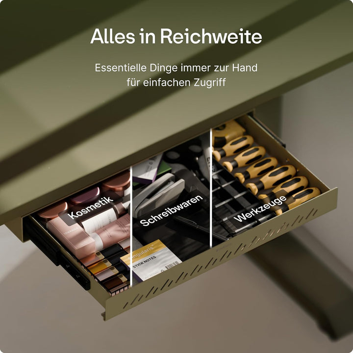 Desktronic Schreibtisch-Organizer, Untertisch-Aufbewahrungsbox, Schreibtisch für Büro Schule Homeoff