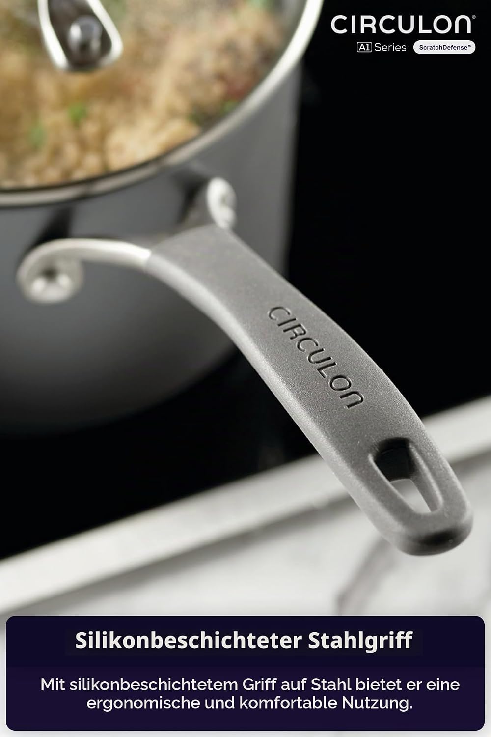 Circulon Scratch Defense Induction Hob Pan Set of 5 - Töpfe und Pfannen Set mit Extreme Non Stick, S