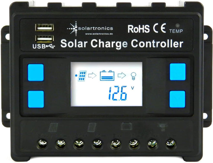 solartronics Komplettset 2x130 Watt Solarmodul Laderegler Photovoltaik Inselanlage