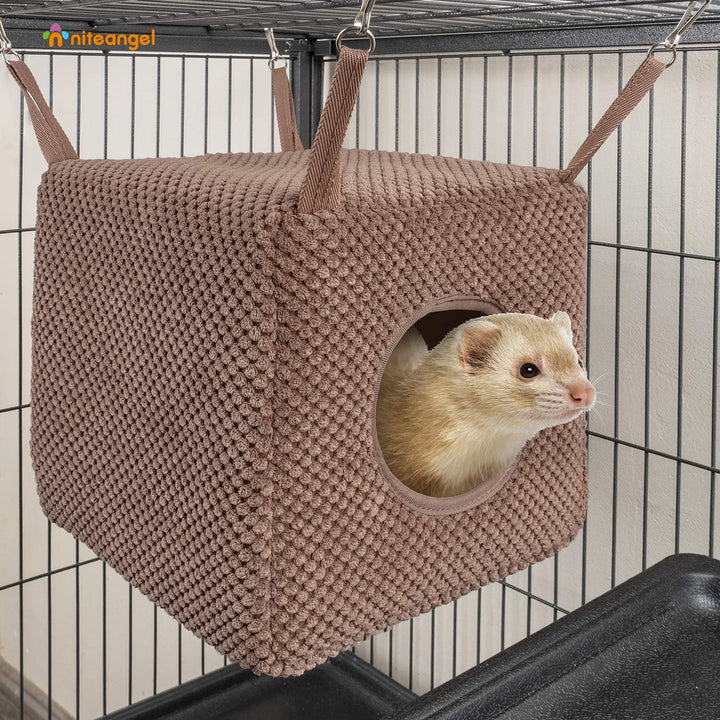 Niteangel Hängematte für Frettchen, Ratten, Chinchillas, Zuckergleiter oder andere kleine Tiere (Sch
