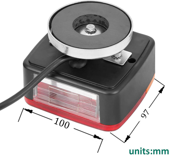 DARKGUARD Rückleuchten Anhänger mit Magneten Glühbirne 12v KFM, KFM
