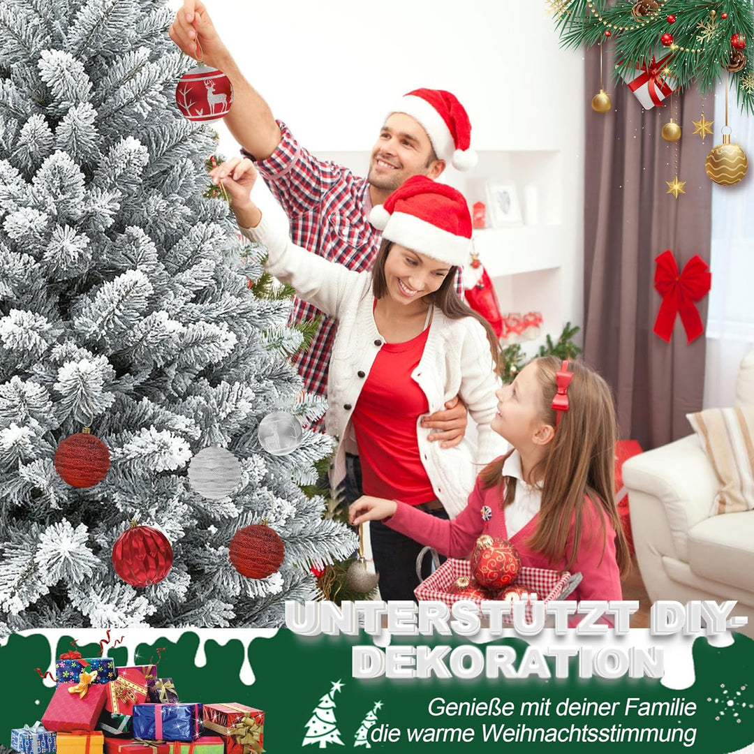 VA-Cerulean Weihnachtsbaum Künstlicher,schwer entflammbar,Schnellaufbau,Weihnachtsdeko,Unechter Tann