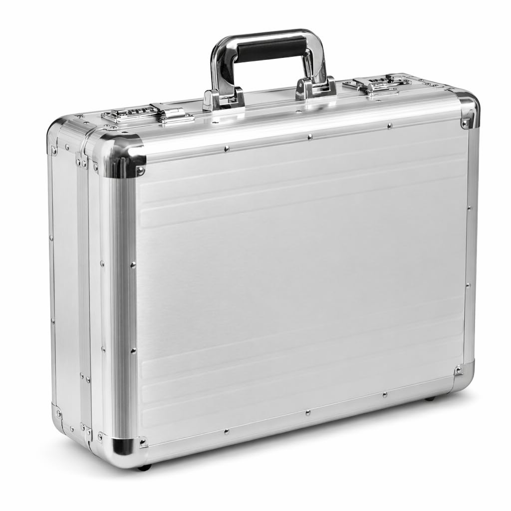 ALUMAXX 45114 Attachékoffer TAURUS, Aktenkoffer aus Aluminium, Businesskoffer, Dokumentenkoffer, Alu