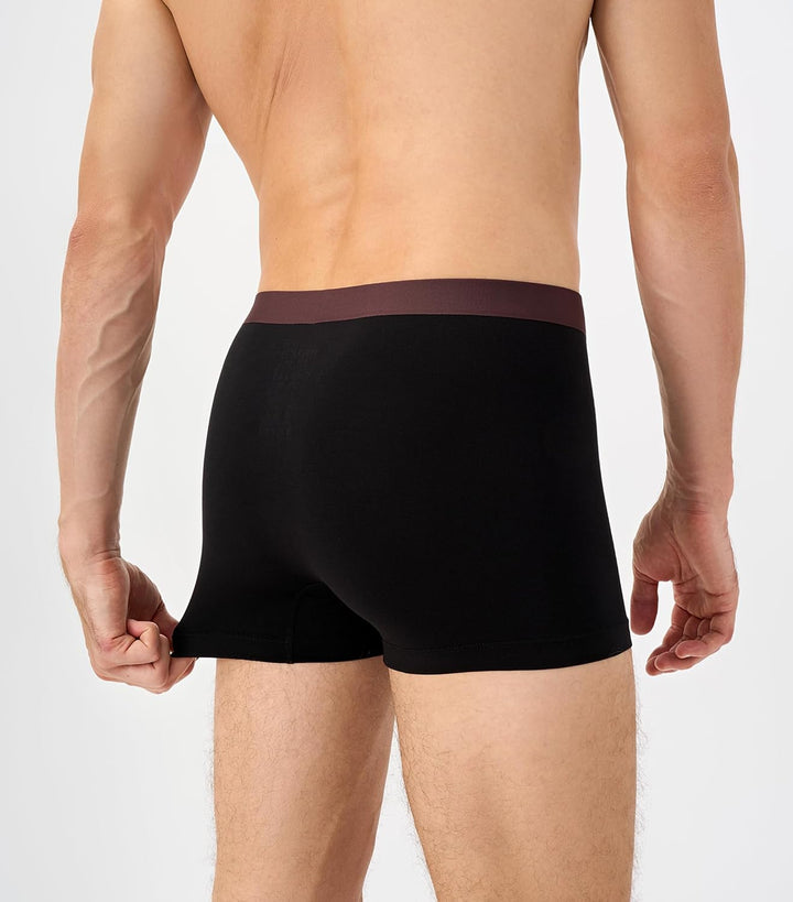 Separatec Herren Boxershorts 4er Pack Doppelbeutel Dual Pouch, Bambus Unterhosen Männer, Stretcken H