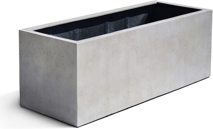 ESCHBACH® Pflanzkübel Box 100 Creme Weiss Rechteckig * 100 x 45 x 45 cm * 10 Jahre Garantie 100x45x4