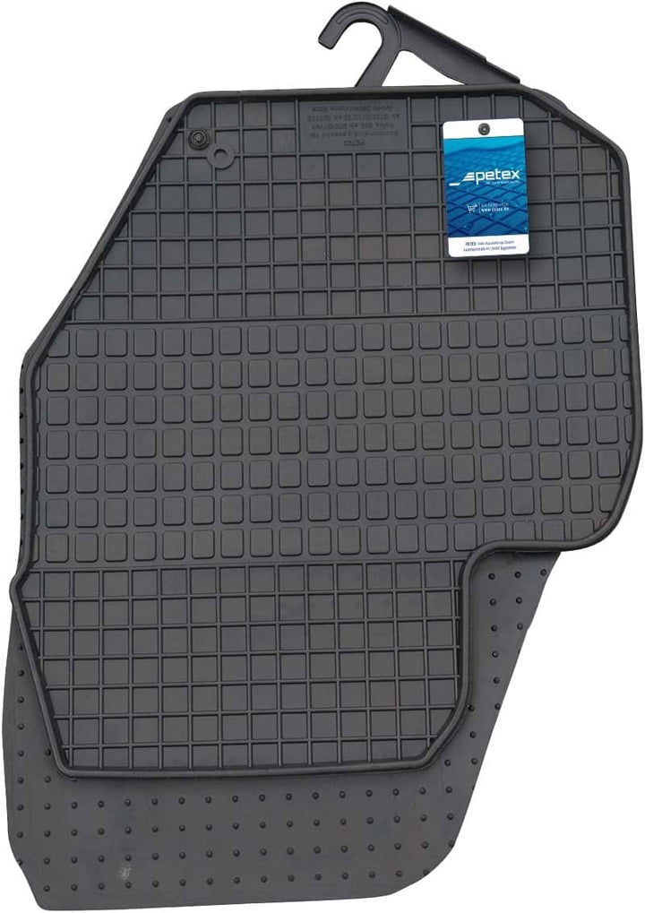 PETEX 26610 Gummimatten Passform Satz schwarz 4-teilig