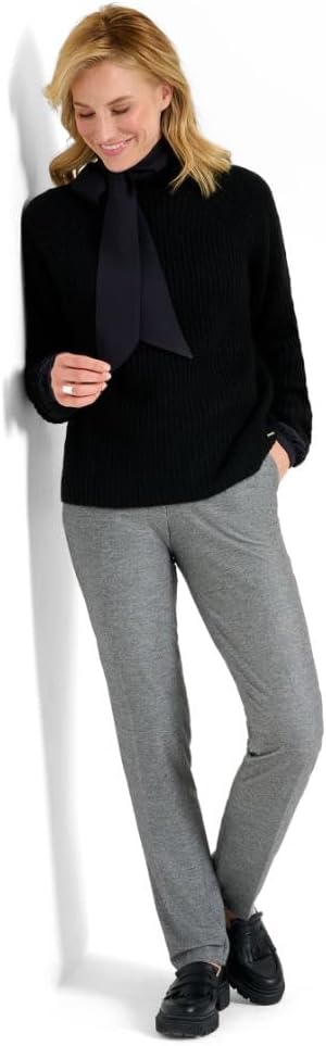 BRAX - Damen Strickpullover mit Turtleneck, Lea (33-9338) 42 Schwarz, 42 Schwarz