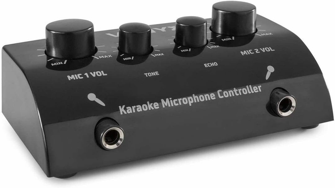 Karaokeanlage - Vonyx AV430B - Mischpult mit Mikrofonen und Kabeln - Verwandeln Sie Ihre Stereoanlag