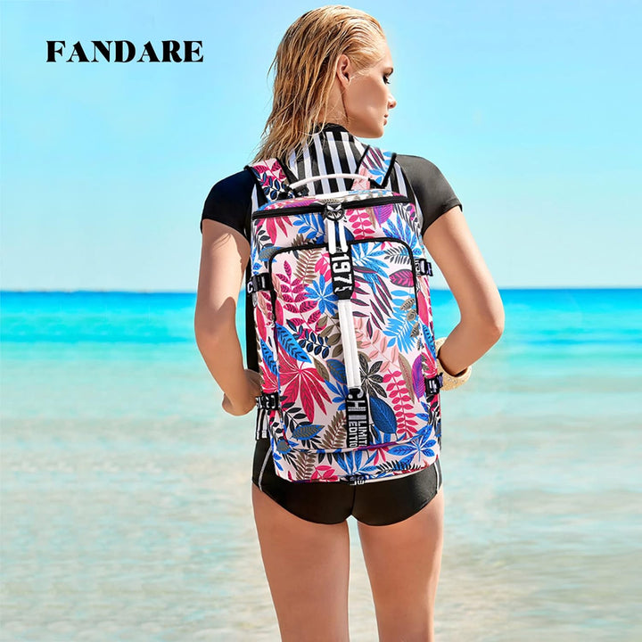 FANDARE Reisetaschen Sporttasche Laptop Tasche Damen Umhängetasche Herren Handgepäck Schultertasche