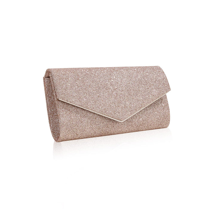 CORIOS Abendtasche Damen Kette Clutch Bag Glitzer Henkeltasche Hochzeit Brautbörse Glänzend Schulter