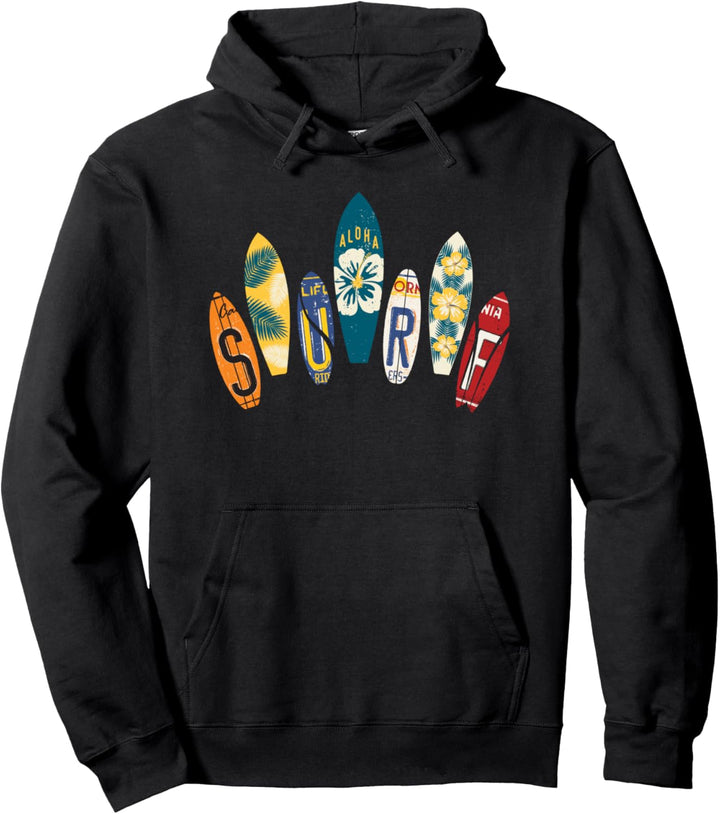 Surfboard Typen I Surfboard Deko Wassersport Surfen Surfen Pullover Hoodie