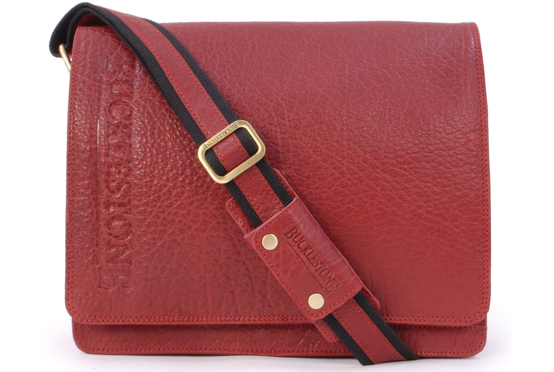 Bucklestone - Umhängetasche/Messenger/Schultertasche - Laptop/iPad/Tablet PC - Leder - LANCASTER (M)