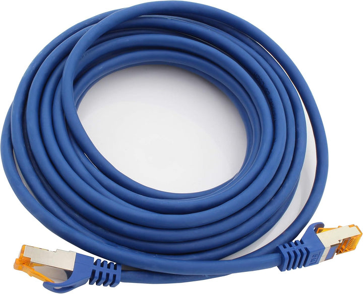 1aTTack.de 5m - Cat.7 Netzwerkkabel Blau - 5 Stück Gigabit Ethernet LAN Kabel 10000 Mbit s Patchkabe