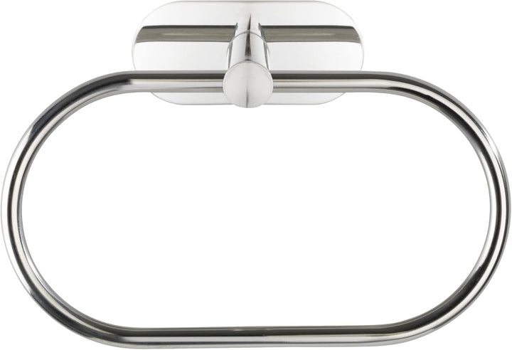 WENKO Turbo-Loc Handtuchring Orea Shine, Befestigen ohne Bohren, flexibel nach Oben und unten bewegl