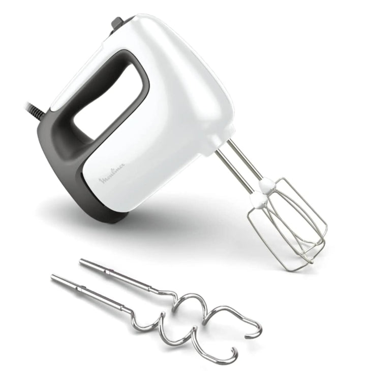 Moulinex HM462110 Prep'Mix Handmixer, Leistung 500 W, Schneebesen und Knethaken aus Edelstahl, 5 Ges