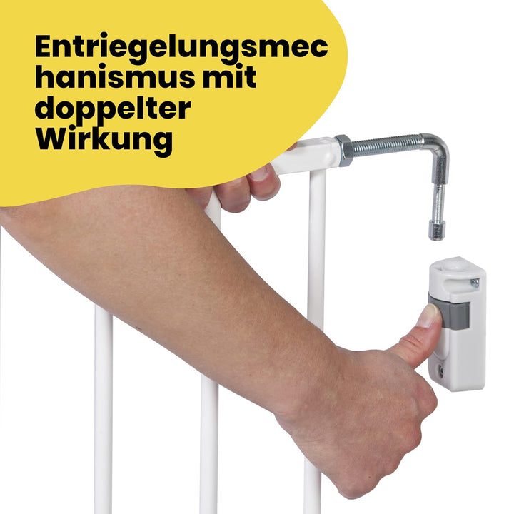 Safety 1st Wall Fix Treppenschutzgitter, verstellbares Türschutzgitter aus Metall, Masse verstellbar