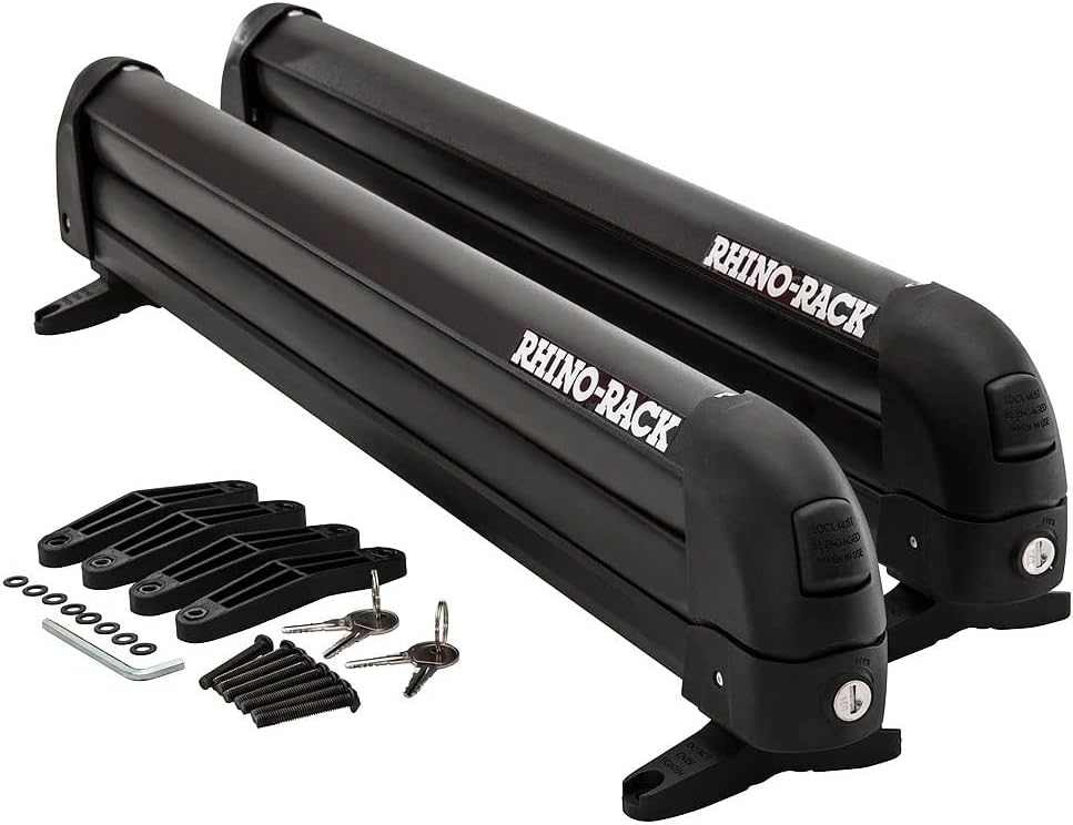 Rhino-Rack-Träger für Ski, Snowboards, Angelruten, Paddel, Skateboards, Wasserski, Wakeboard und meh