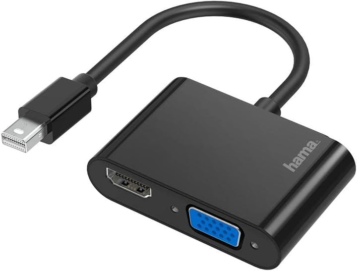 Hama MiniDisplayPort auf VGA und HDMI Adapter, 4K Ultra HD, Full HD (2in1 Adapter mit Mini Display P