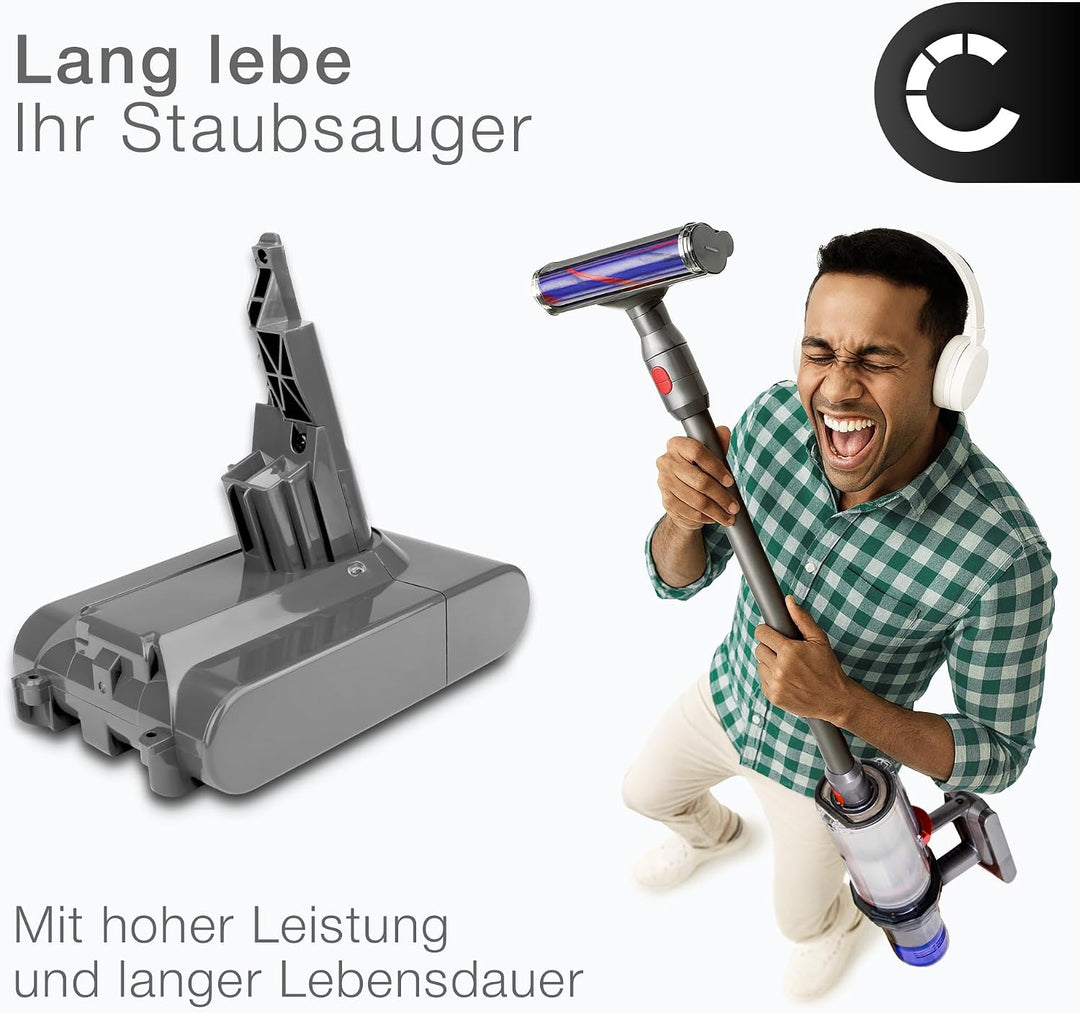 CELLONIC Akku kompatibel mit Dyson V7, SV11, V7 Motorhead, V7 Animal, V7 Trigger, V7 Motorhead Pro,
