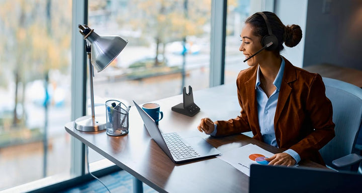 Yealink WH64 DECT & Bluetooth Dual UC Zoom Kabelloses Headset, On-Ear-Arbeitskopfhörer mit 3-facher