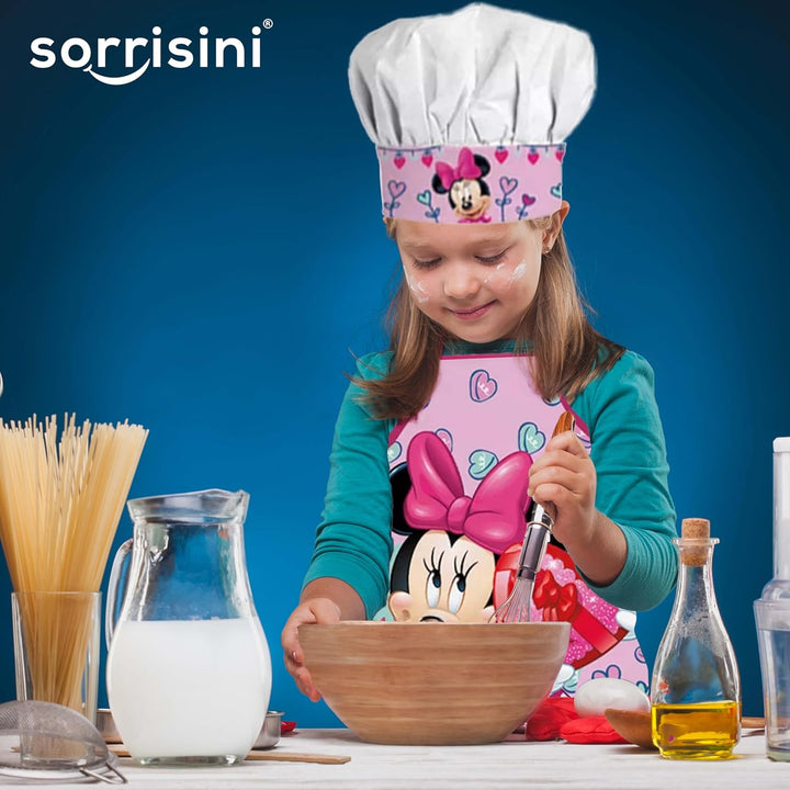 Kinderschürze und Kochmütze für Kinder, Schürze Kochmütze, Kinderschürze Jungen, Verstellbare Koch-S