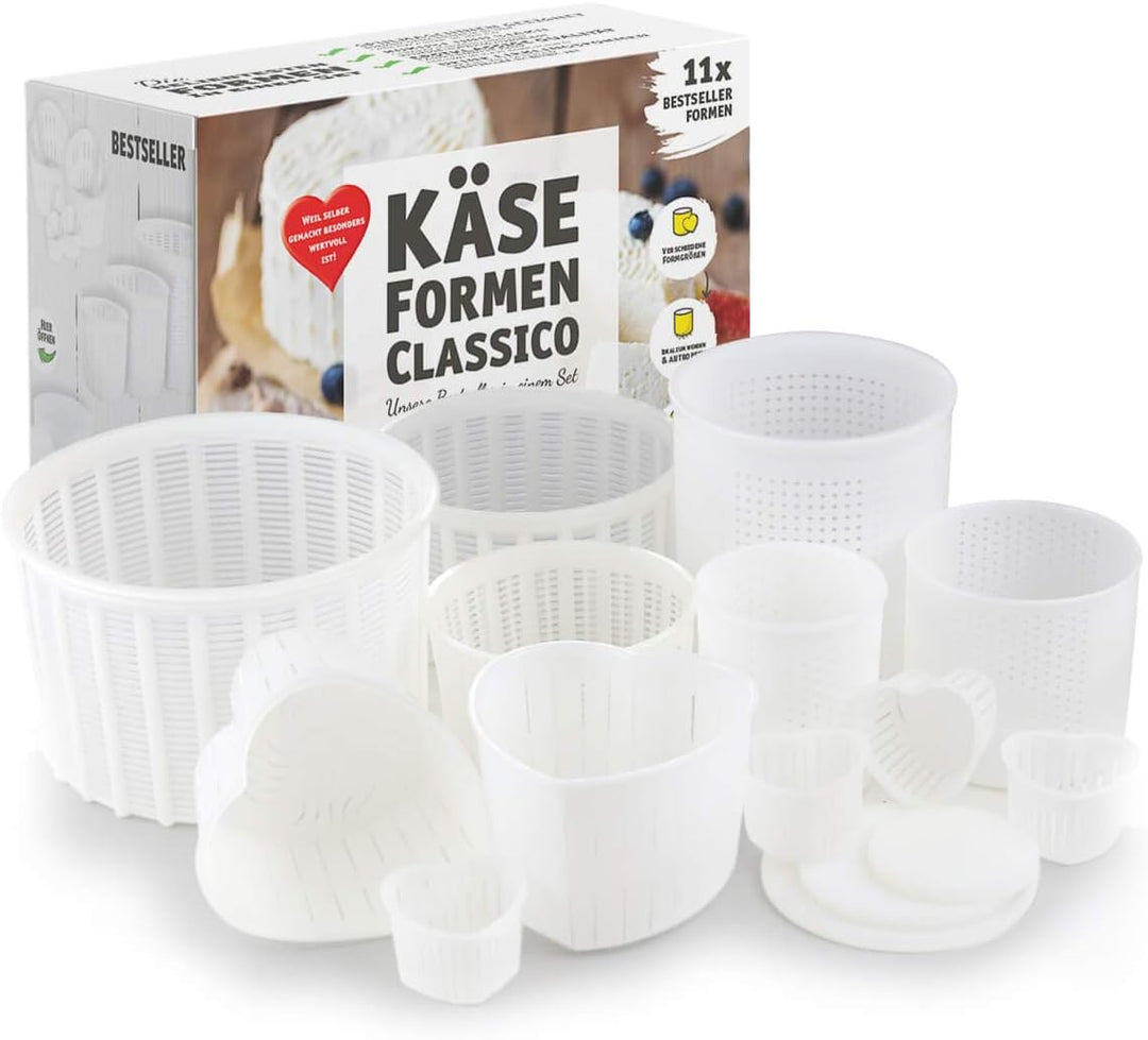 kaese-selber.de Käseformen Set Classico