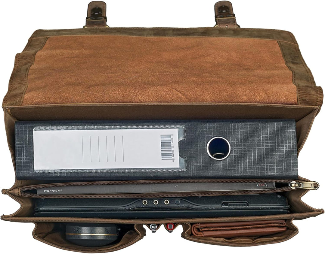 STILORD Aktentasche Herren Lehrertasche Bürotasche Laptoptasche Umhängetasche Vintage gross aus echt