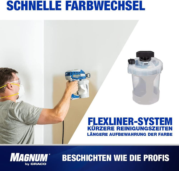 Graco 17R821 FlexLiner System, 1 liter - for Magnum by handheld paint sprayers, Grau 907 g, 907 g