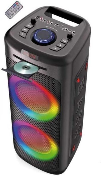 Leichter Lautsprecher mit CD -Laufwerk Inovalley MS06 -cd -xxl - Bluetooth 5.0 - 1000W - Karaoke -Fu
