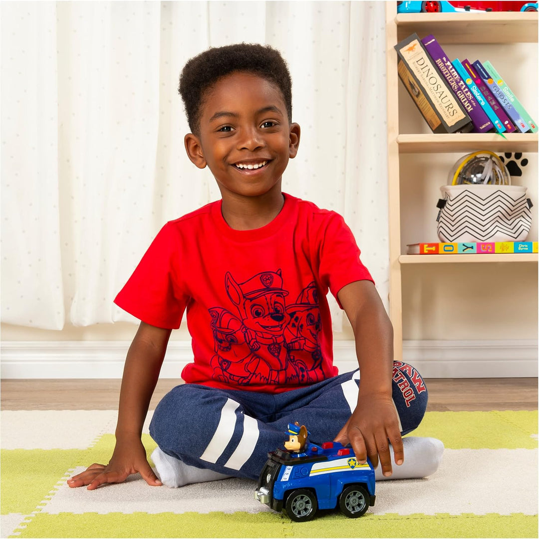 PAW PATROL, Polizei-Fahrzeug mit Chase-Figur (Basic Vehicle/Basis Fahrzeug), Spielzeugauto, ab 3 Jah