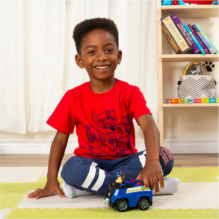 PAW PATROL, Polizei-Fahrzeug mit Chase-Figur (Basic Vehicle/Basis Fahrzeug), Spielzeugauto, ab 3 Jah
