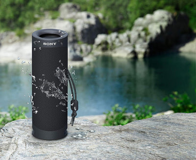 Sony SRS-XB23 tragbarer, kabelloser Bluetooth Lautsprecher (12h Akkulaufzeit, wasserabweisend, Extra