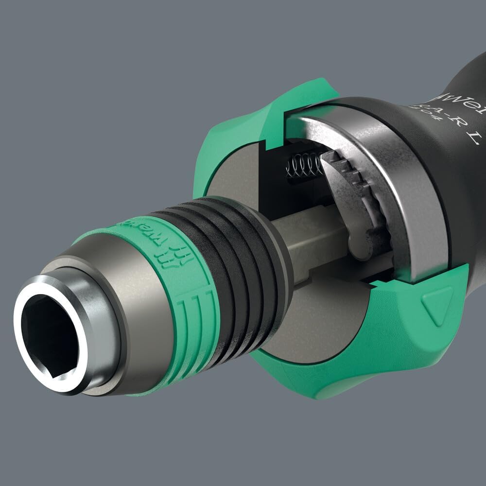 Wera 05051494001 838 RA-R L Bits-Handhalter mit Ratschenfunktion, 1/4", 1/4" x 130 mm 838 RA-R L Rat