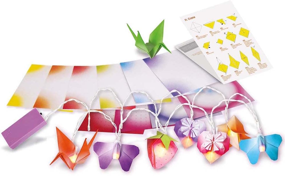 4M Create Your Own Beautiful Origami Lights - DIY Origami Lampen Bastelset für Kinder - Kreatives Ba