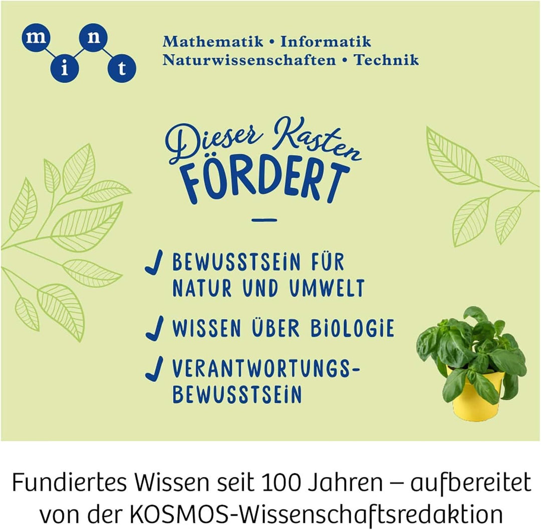 KOSMOS 632090 - Kräuter-Garten, Züchte duftende Kräuter auf der Fensterbank, Mit Gewächshaus und Mör