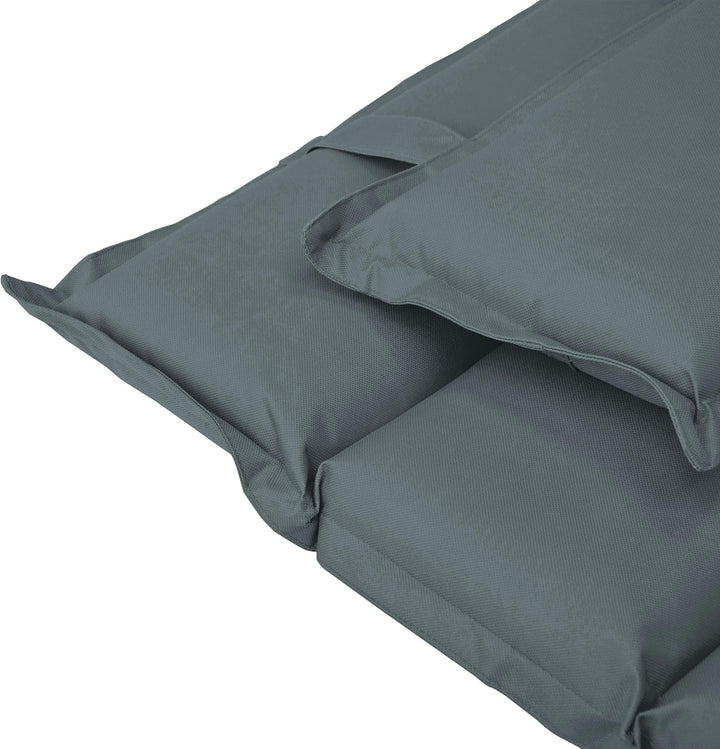 Nexos Divero Liegenauflage – 2er Set Auflage Polster für Sonnenliege Gartenliege Holzliege Saunalieg