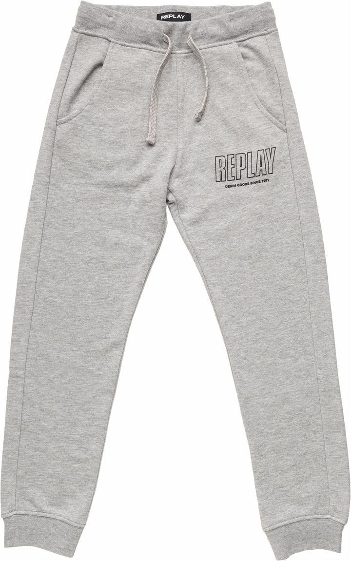 Replay Jungen Jogginghose mit Tunnelzug 10 Jahre Grey Melange M02, 10 Jahre Grey Melange M02