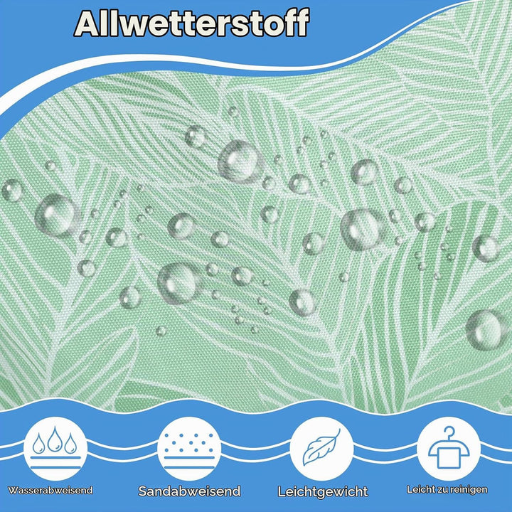 Strandtasche Damen Gross mit Reissverschluss, Vielseitiger Badetasche XXL Familie Saunatasche Reiset