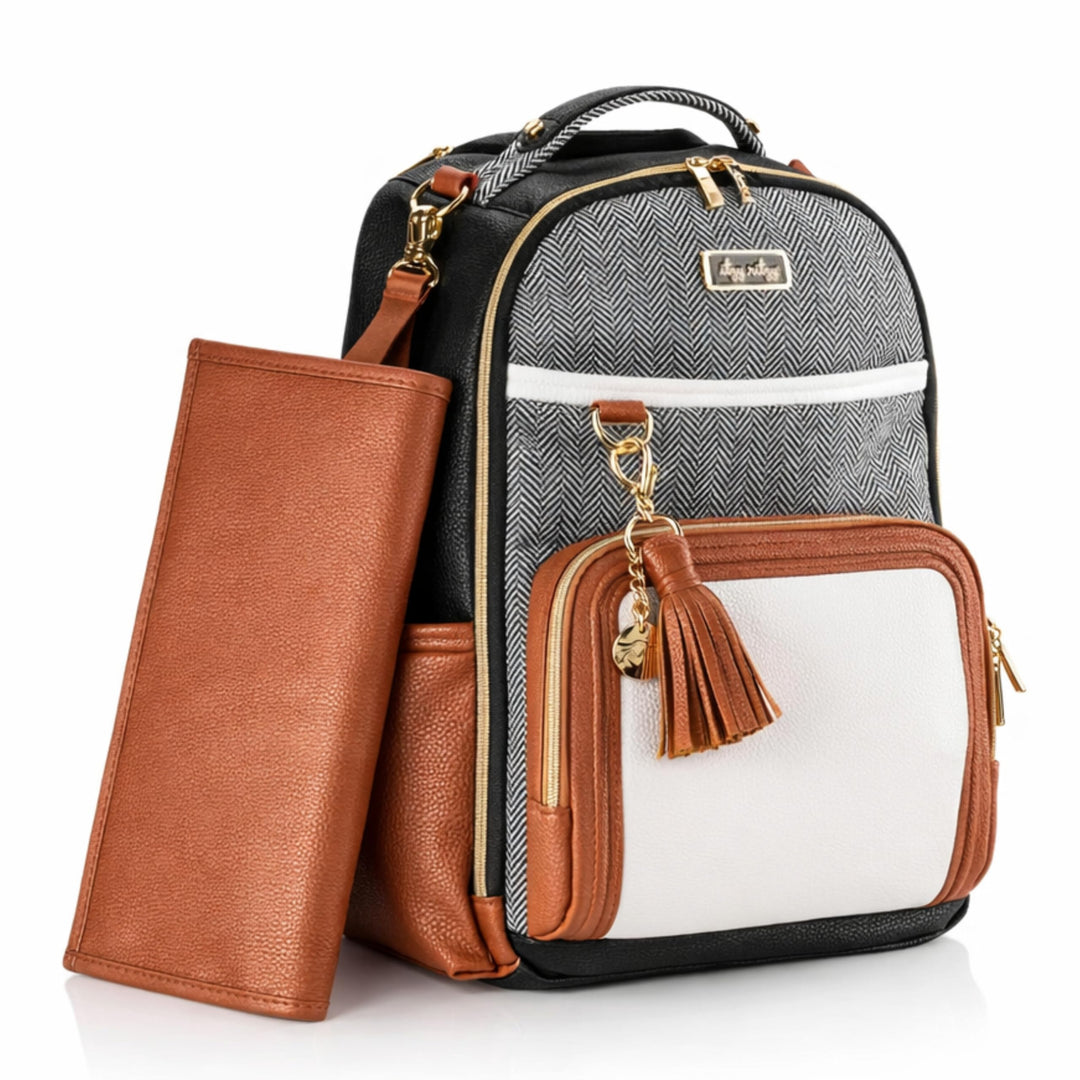 Itzy Ritzy Wickeltaschen-Rucksack – Boss Plus Baby-Rucksack mit grossem Fassungsvermögen und 19 Tasc
