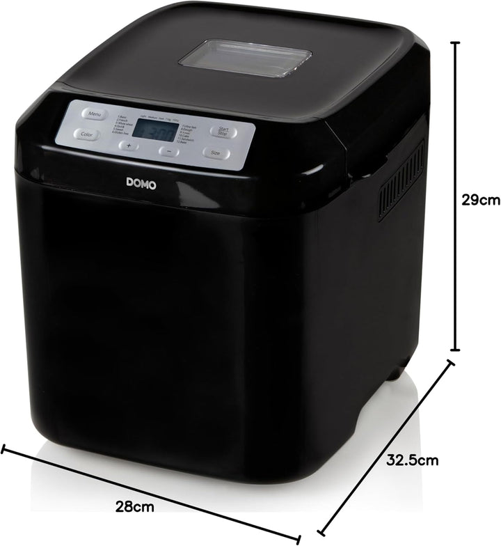 Domo B3974 Brotbackautomat m. Timer, Kunststoff
