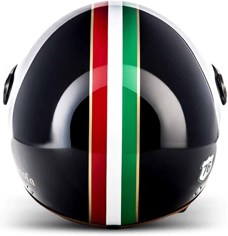 Soxon® SP-325 „Imola Black“ · Jet-Helm · Motorrad-Helm Roller-Helm Scooter-Helm Moped Mofa-Helm Chop