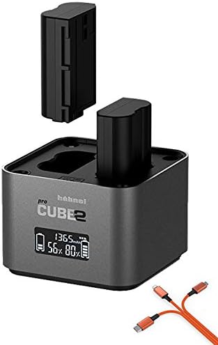 Hähnel ProCube 2 Doppel-Ladegerät für Canon LP-E6, LP-E6n, LP-E6NH / LP-E8 / LP-E17, für Canon