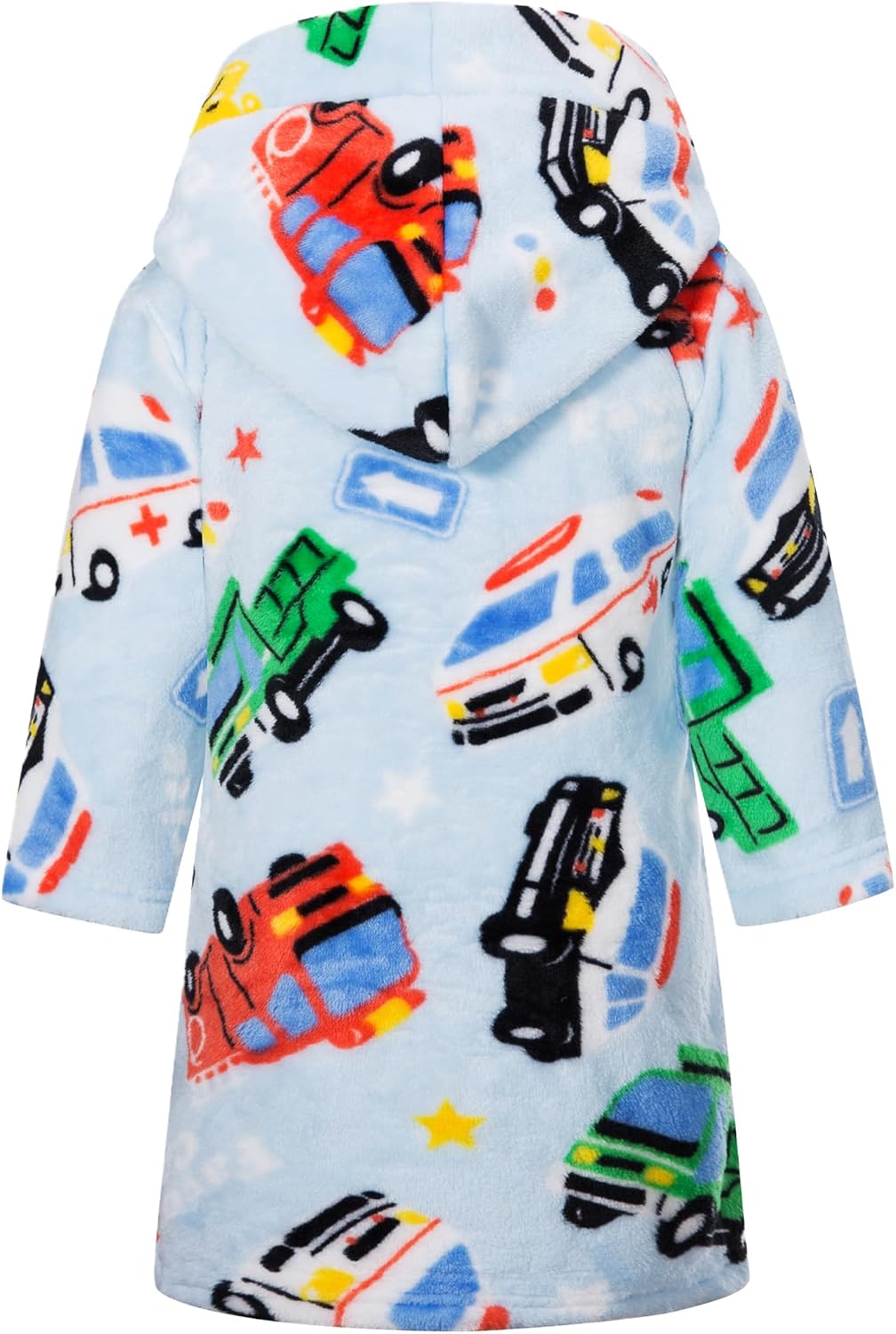 Bademantel für Kinder Mädchen Jungen Fleece Kinderbademantel mit Kapuze, Flanell Flauschig Morgenman