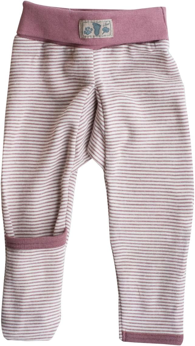 Lilano, Merino Baby Hose Nabelbund mit Umschlag, 70% Wolle (Bio), 30% Seide, 210gr./m² 80 Mauve / Na