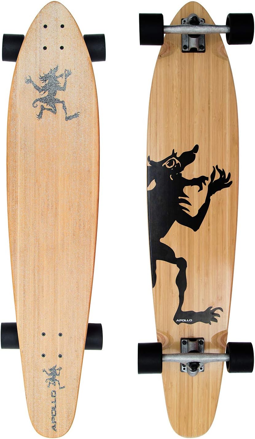 Apollo Longboard, Komplettboard mit High Speed ABEC Kugellagern, Drop Through, Freeride, Skaten, Cru