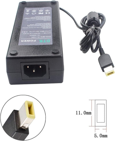 DTK Ladegerät für Lenovo 135W 20V 6.75A Laptop Ladekabel für Lenovo AC Adapter 11,0mm*5,0mm