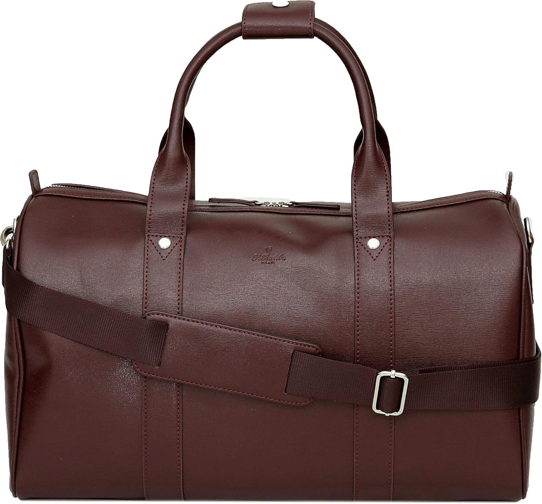 S. Babila Kollektion aus Saffianleder - Weinrot - Reisetasche (46 cm) Reisetasche (46 cm) Weinrot, R