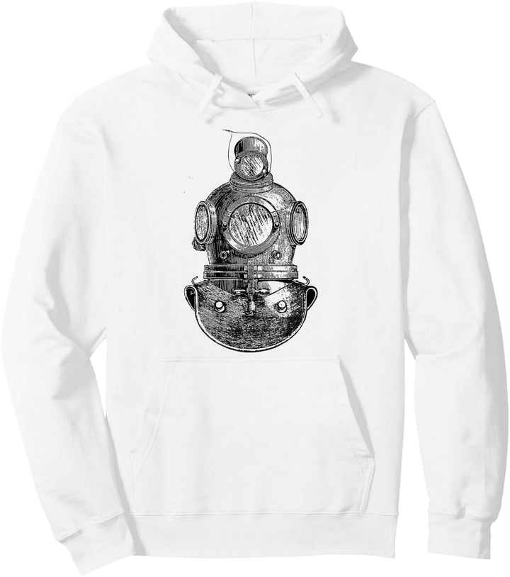 Deep Sea Diver Helmet Scuba Diver Diving Vintage Dive Pullover Hoodie