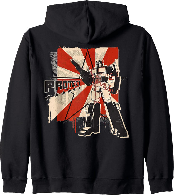 Transformers Optimus Prime Propaganda Protect Kapuzenjacke