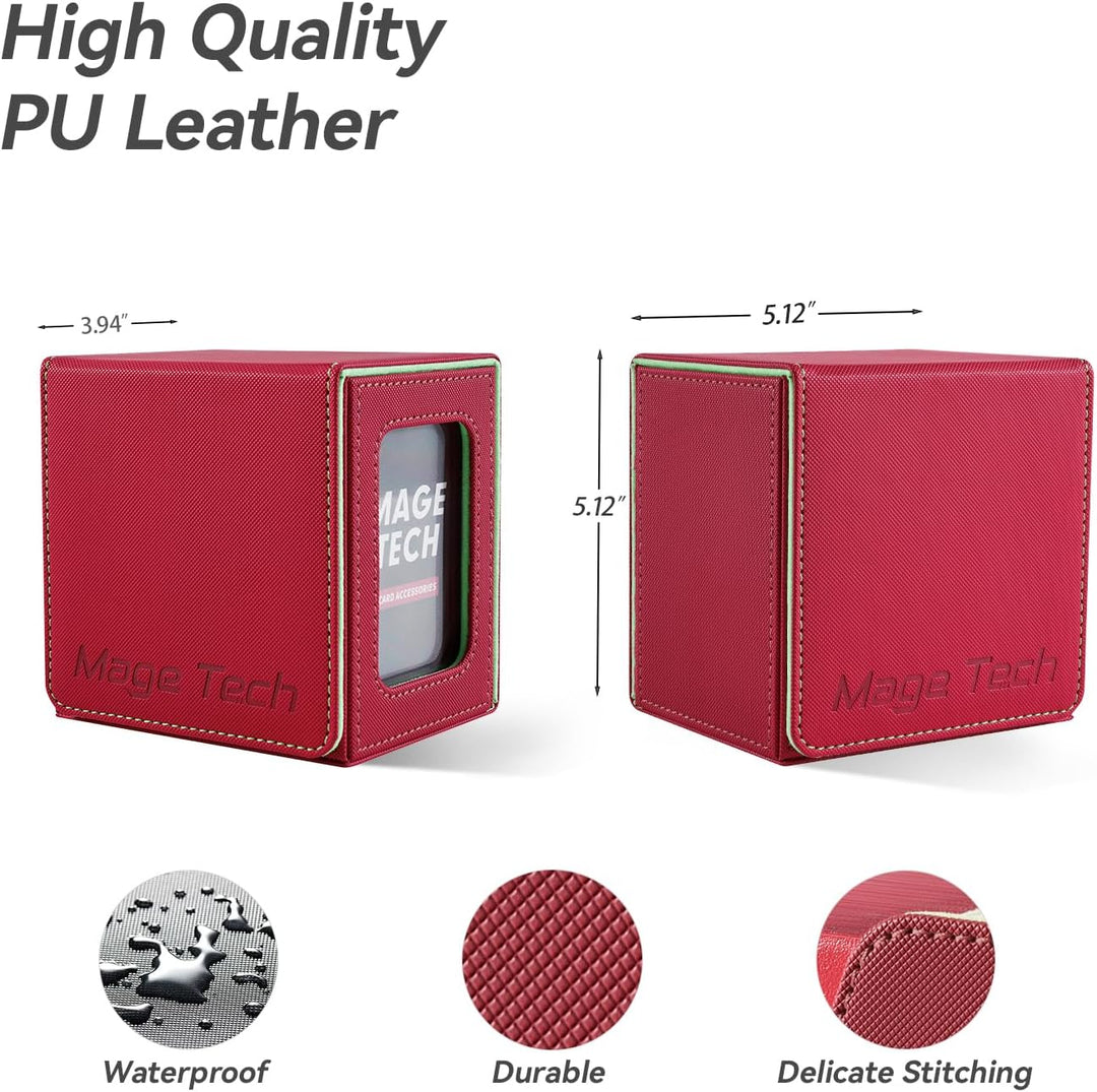 Mage Tech Commander Deckbox für MTG - Patentiertes Design, Commander Display, passt für 100 doppelt